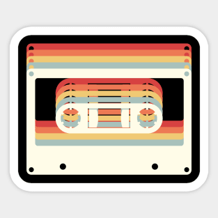 Music Lover Vintage Cassette Sticker